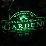 Personalised Garden Sign Outdoor Solar Light