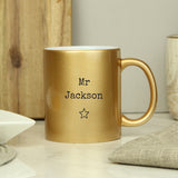 Personalised Gold Mug