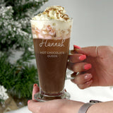 Personalised Heart Latte Glass