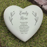 Personalised Heart Memorial