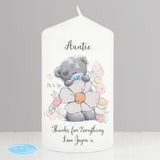 Personalised Me to You Floral Daisy Pillar Candle