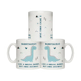 Personalised More Awesome Blue Dinosaur Mug