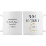 Personalised No.1 Football Fan Mug