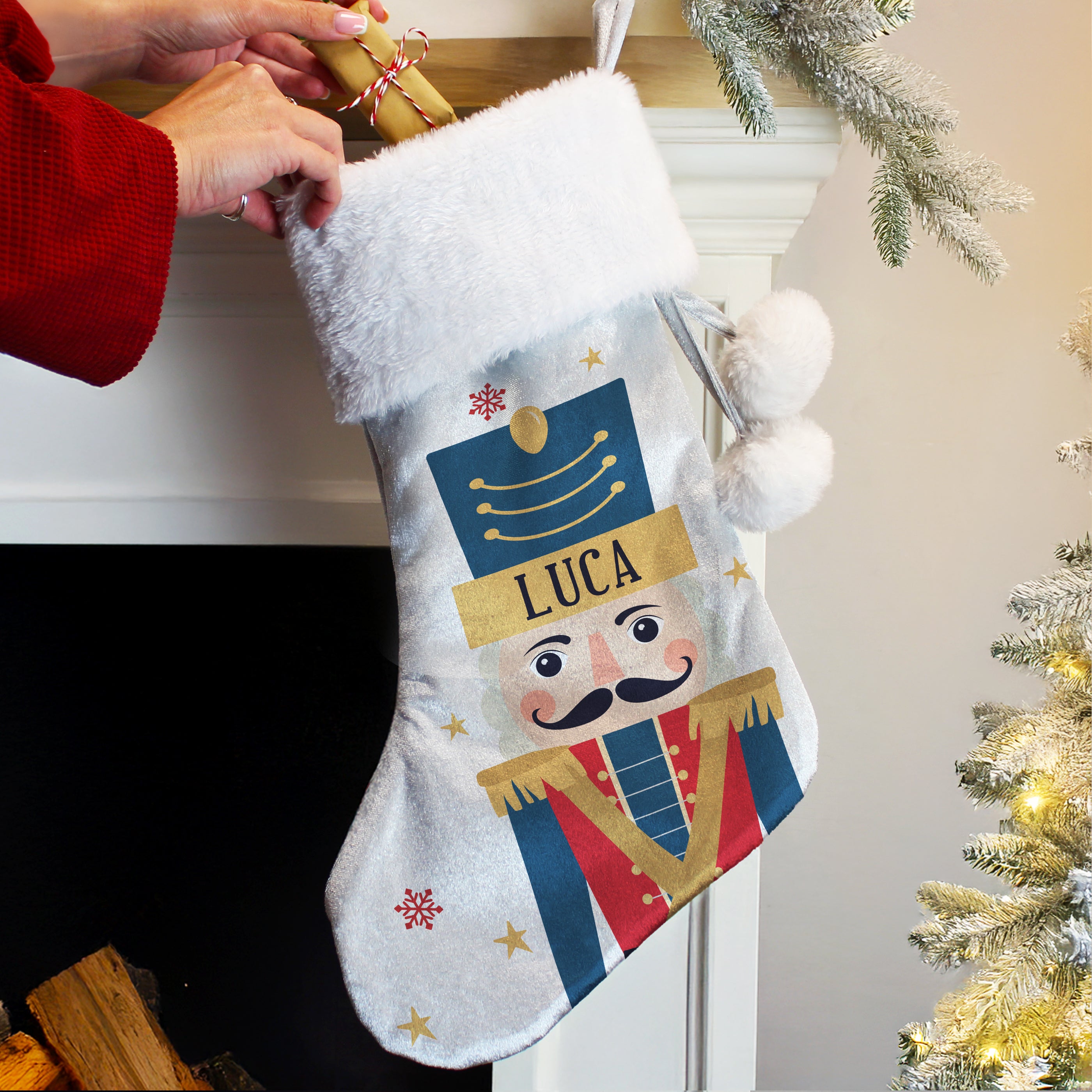 Personalised Nutcracker Christmas Stocking1