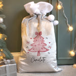 Personalised Pink Christmas Tree Sack