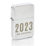 Personalised Silver Date & Name Lighter