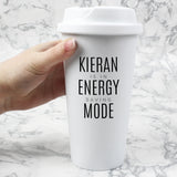 Personalised Slogan Insulated Reusable Eco Travel Cup