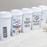 Personalised Slogan Insulated Reusable Eco Travel Cup