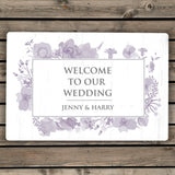 Personalised Soft Watercolour Metal Sign