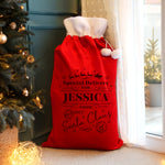 Personalised Special Delivery Red Sack1