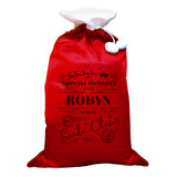 Personalised Special Delivery Red Sack4