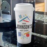 Personalised Teachers Insulated Reusable Eco Travel Cup