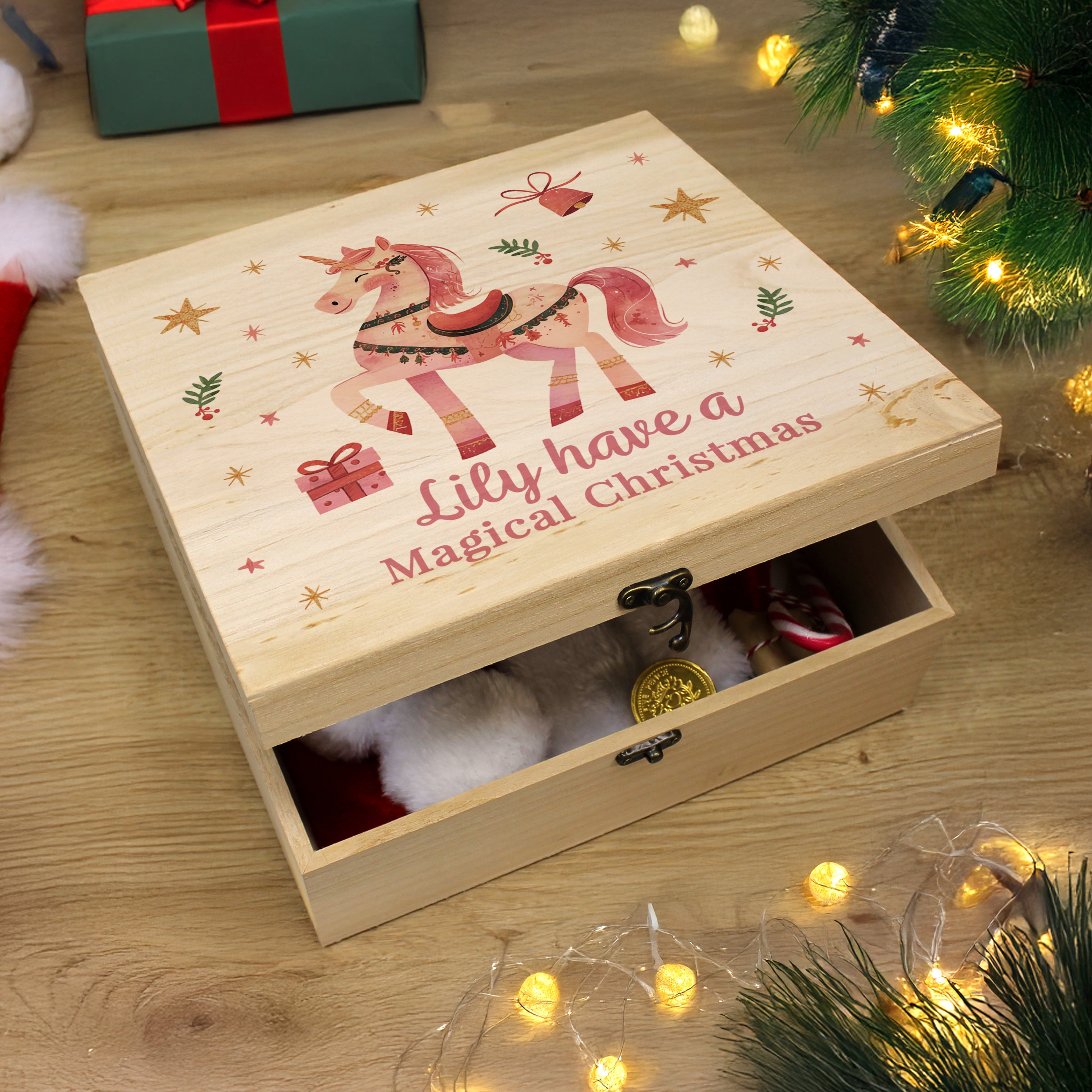 Personalised Unicorn Christmas Eve Box1