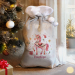 Personalised Unicorn Christmas Sack1
