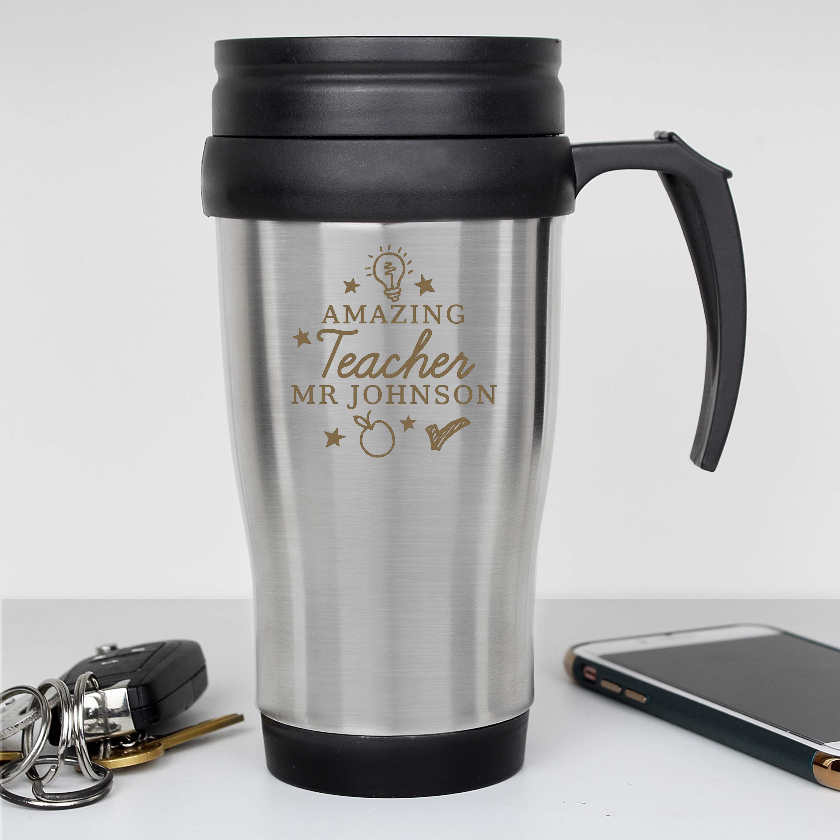 Personalised Amazing Teacher Travel Mug2