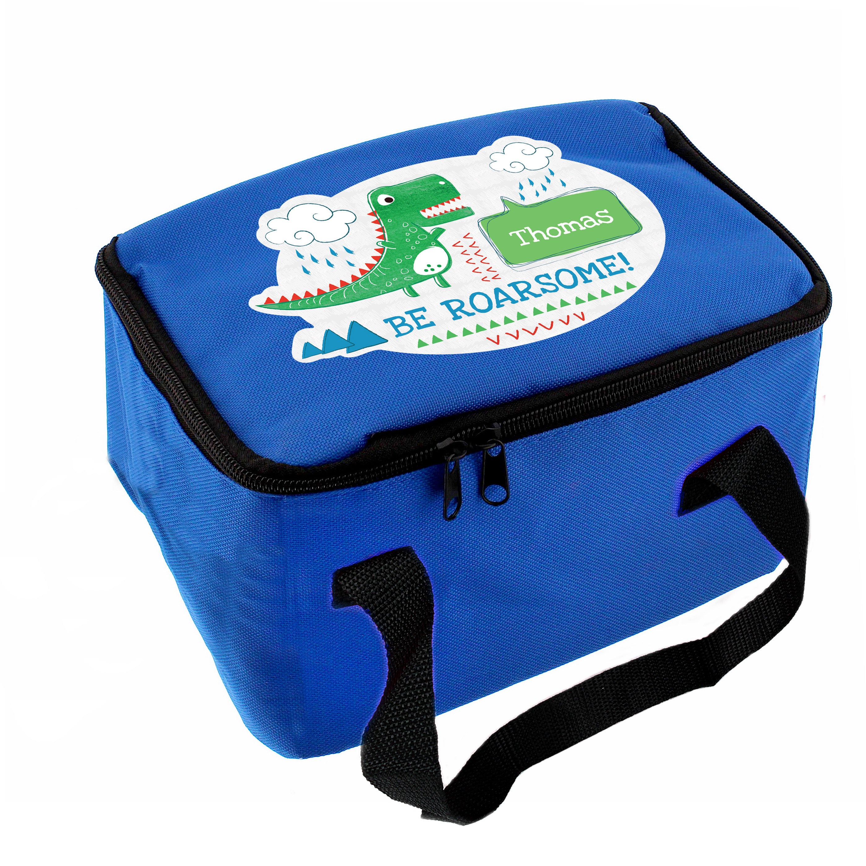 Personalised 'Be Roarsome' Dinosaur Lunch Bag1