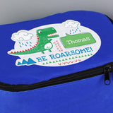 Personalised 'Be Roarsome' Dinosaur Lunch Bag3