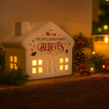 Personalised Believe in Christmas LED House5