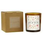 Personalised Christmas Amber Glass Candle 06