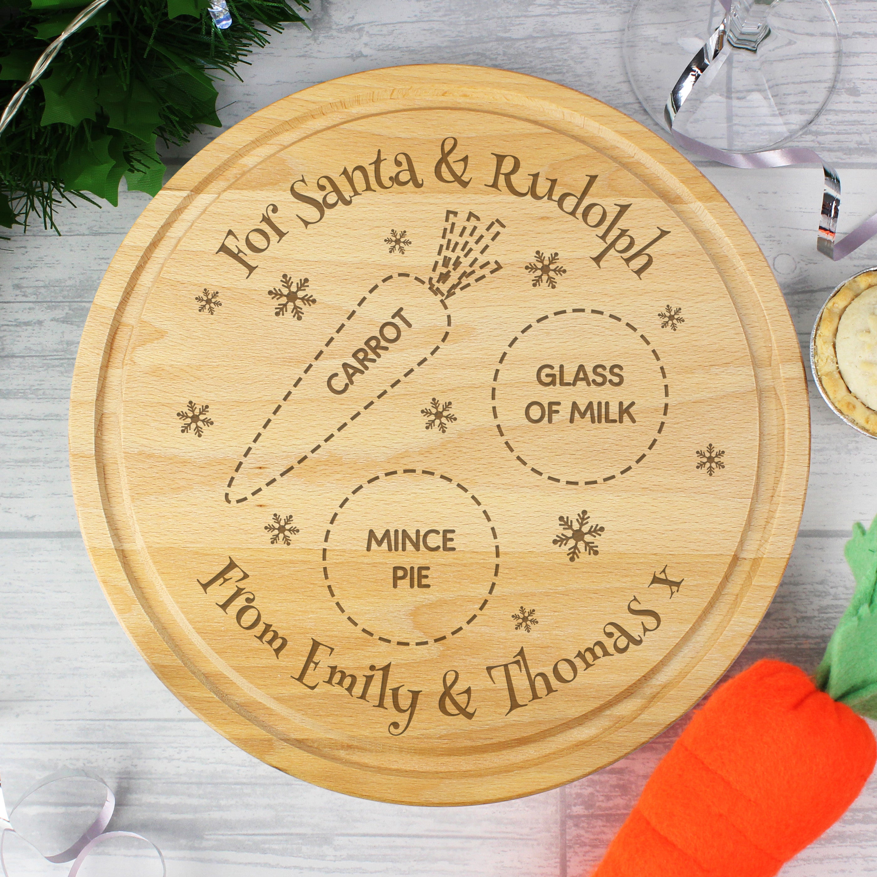 Personalised Christmas Eve Mince Pie Board4