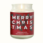 Personalised Christmas Large Scented Jar Candle 02