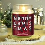 Personalised Christmas Large Scented Jar Candle 03
