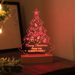 
Personalised Christmas Tree Wooden Based LED Light10