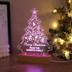 
Personalised Christmas Tree Wooden Based LED Light11