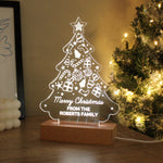 
Personalised Christmas Tree Wooden Based LED Light13