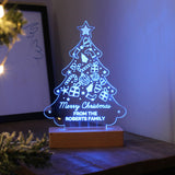 
Personalised Christmas Tree Wooden Based LED Light16