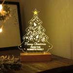 
Personalised Christmas Tree Wooden Based LED Light17