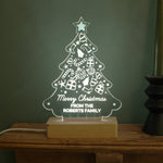 
Personalised Christmas Tree Wooden Based LED Light3