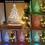 
Personalised Christmas Tree Wooden Based LED Light4