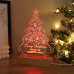 
Personalised Christmas Tree Wooden Based LED Light5