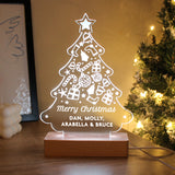 
Personalised Christmas Tree Wooden Based LED Light8