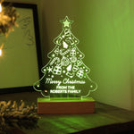 
Personalised Christmas Tree Wooden Based LED Light9