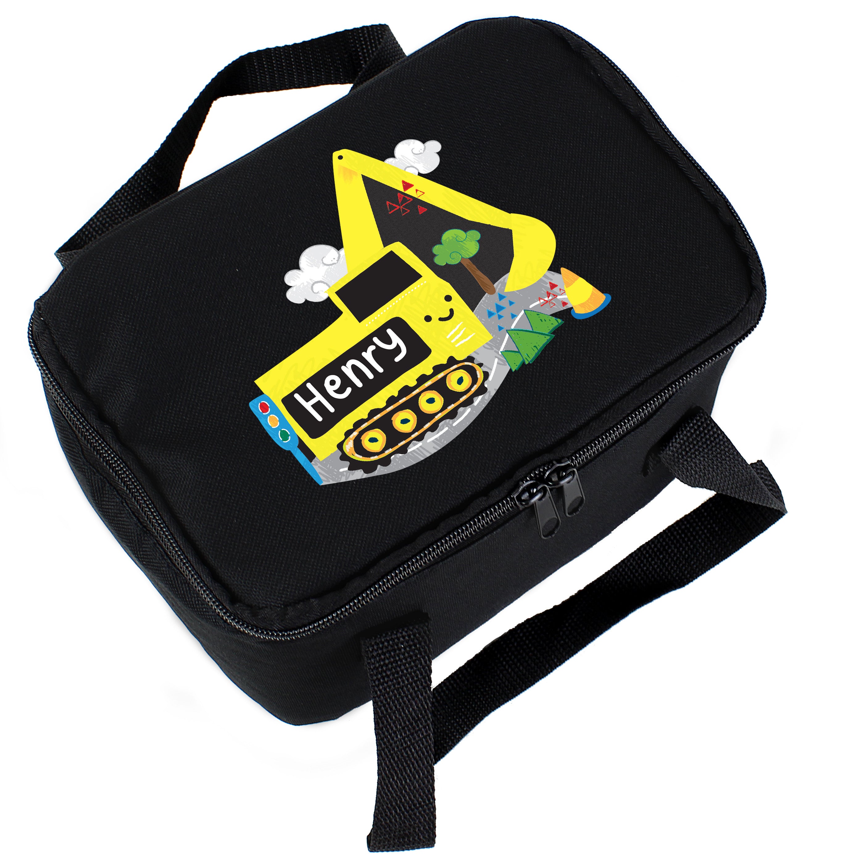 Personalised Digger Lunch Bag6