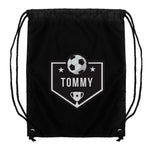 Personalised Football Black Kit Bag5