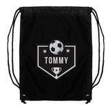 Personalised Football Black Kit Bag5