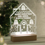 Personalised Gingerbread House Christmas Wooden Based LED Light10