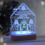 Personalised Gingerbread House Christmas Wooden Based LED Light13