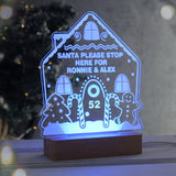 Personalised Gingerbread House Christmas Wooden Based LED Light13