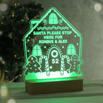 Personalised Gingerbread House Christmas Wooden Based LED Light3