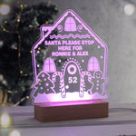 Personalised Gingerbread House Christmas Wooden Based LED Light4