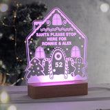 Personalised Gingerbread House Christmas Wooden Based LED Light4