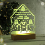 Personalised Gingerbread House Christmas Wooden Based LED Light5