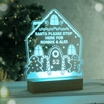 Personalised Gingerbread House Christmas Wooden Based LED Light6
