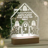 Personalised Gingerbread House Christmas Wooden Based LED Light9