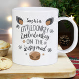 Personalised Little Donkey Plastic Mug3