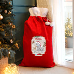 Personalised Me to You Reindeer Luxury Pom Pom Red Sack4